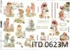 papel decoupage clásico D0623M